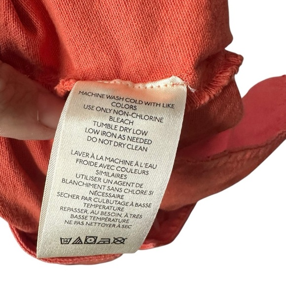 Free People Sweet Talk Chino Pants in Red Mango women size 4 NWOT - Picture 12 of 14